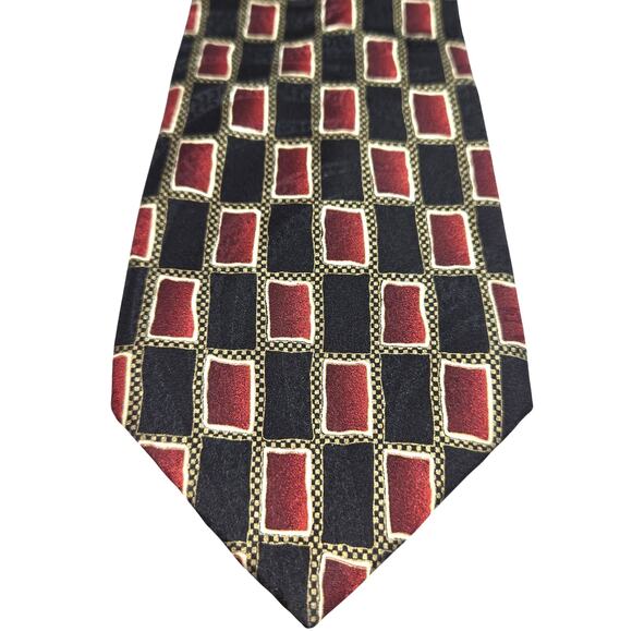 J. Ferrar 100% Silk Luxury Fashion Tie 3 3/4 wide 58 long - Picture 1 of 3